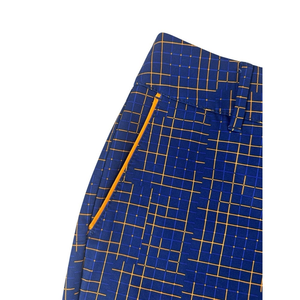 Annika Cutter & Buck Blue &‎ Orange Golf Shorts Sz 4 Colorful Preppy Sporty - Picture 5 of 15